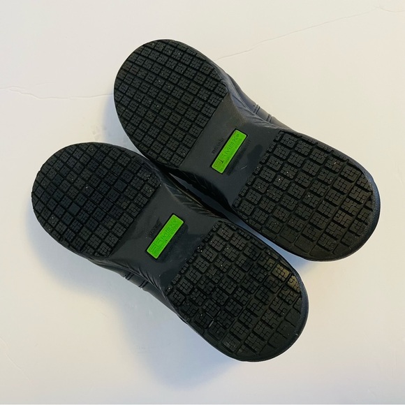 SR Max Slip Resistant SS Grip Black Shoes Size 7.5 Uniform - Picture 6 of 8